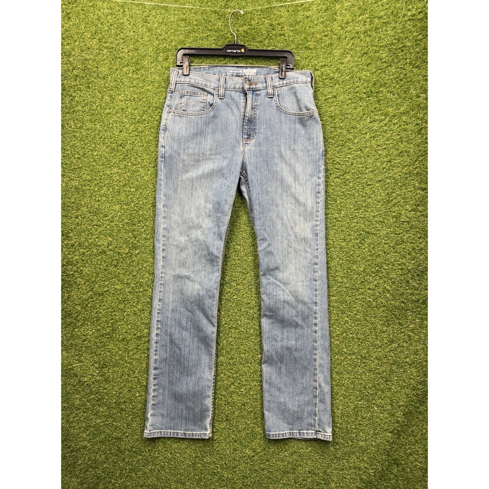 Carhartt Jeans Mens 32x32 Relaxed Fit Light Wash Denim Workwear 102804-964